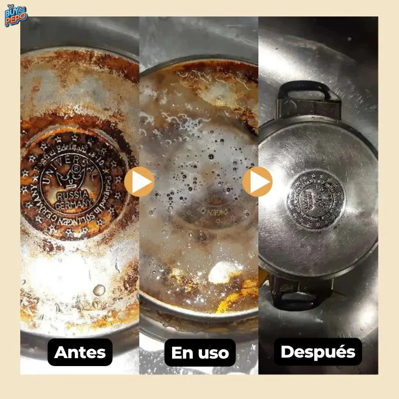 2x1: Polvo Limpiador – Elimina Oxido Difícil – Cocina Brillante
