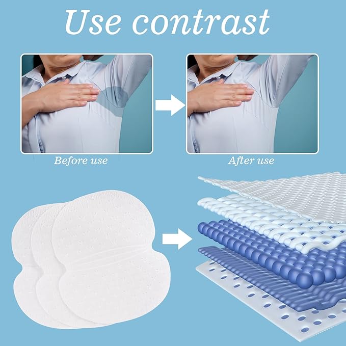 2x1 Almohadilla antitranspirante para axilas. Elimina el mal olor y Evita Las Manchas 2x1